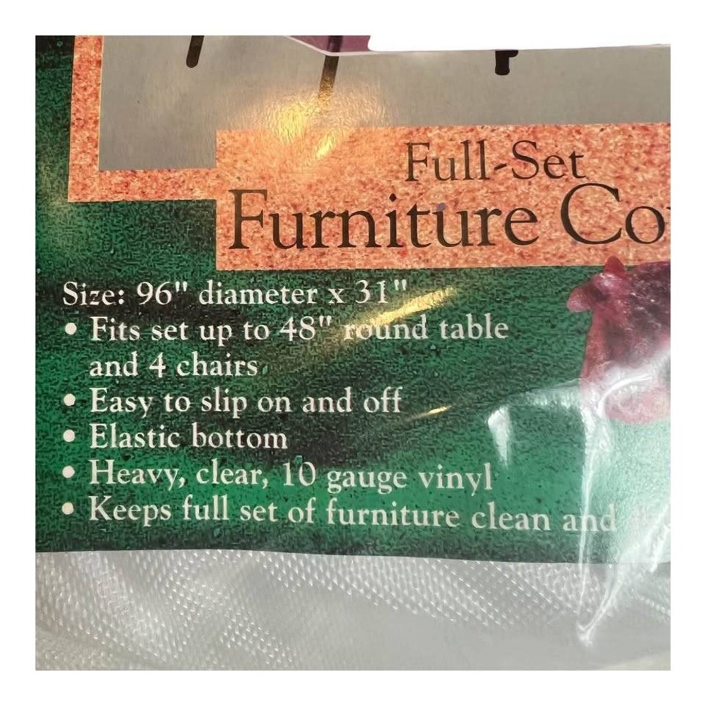 Vintage Shoreline Outdoor Furniture Patio Table Set Cover Fit To 48" Round Table - Picture 2 of 7